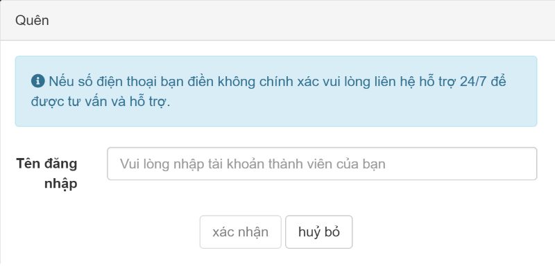 Vào phần “Thiết lập account” và đổi mật khẩu 789BET